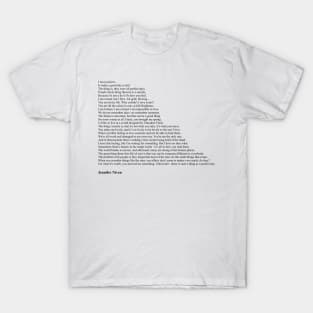 Jennifer Niven Quotes T-Shirt